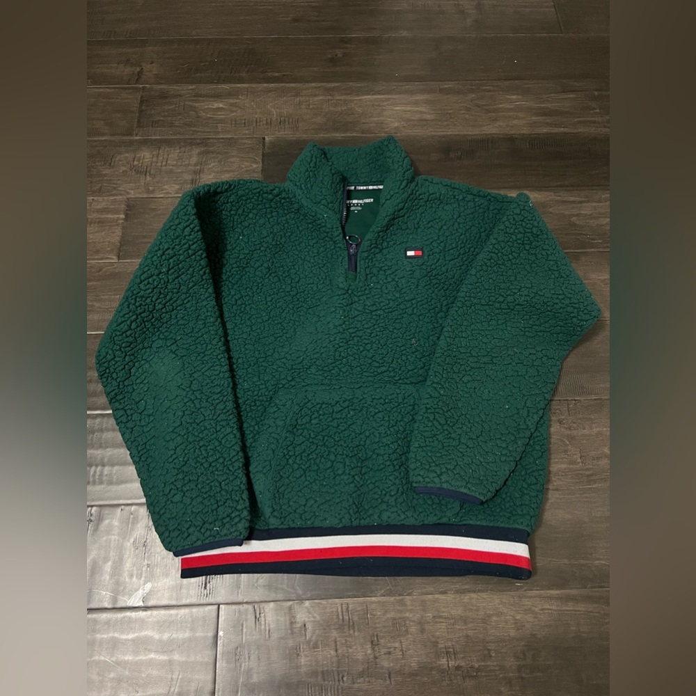 Tommy Hilfiger Sport Faux Sherpa Half Zip Pullover